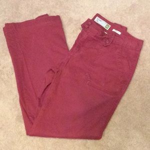 Old Navy Stretch deep red pants Size 8